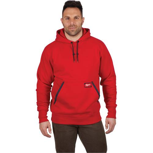Heavy-Duty Pullover Hoodie, Men's, Small, Red NRZ Safety Inc.