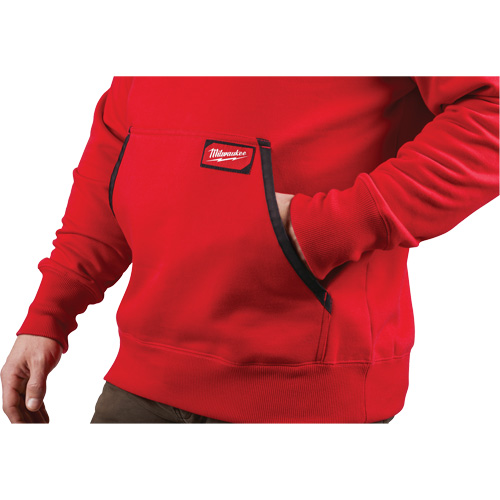 Heavy-Duty Pullover Hoodie, Men's, Small, Red NRZ Safety Inc.