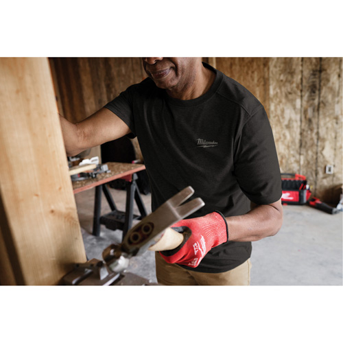 Hybrid Work Tee Shirt, Men's, Small, Black NRZ Safety Inc.