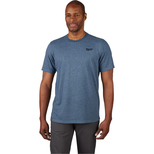 Hybrid Work Tee Shirt, Men's, Small, Blue NRZ Safety Inc.