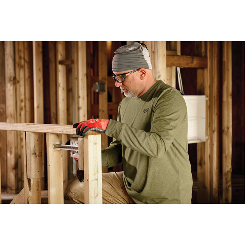 T-shirt de travail hybride, Hommes, Petit, Vert NRZ Safety Inc.