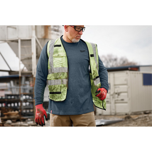 T-shirt de travail hybride, Hommes, Petit, Bleu NRZ Safety Inc.