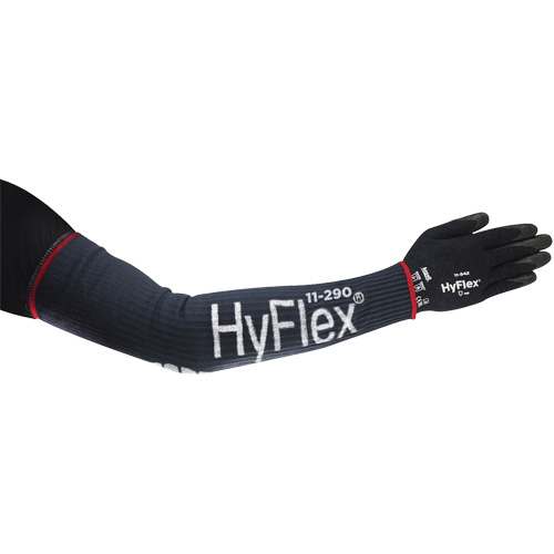 HyFlex&reg; Narrow High Cut Compression Sleeve, 18", Kevlar&reg;/Polyamide/Spandex/Stainless Steel, Blue NRZ Safety Inc.