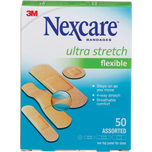 Pansements ultra-extensibles Nexcare, Assorti, Plastique, Non st&eacute;rile NRZ Safety Inc.