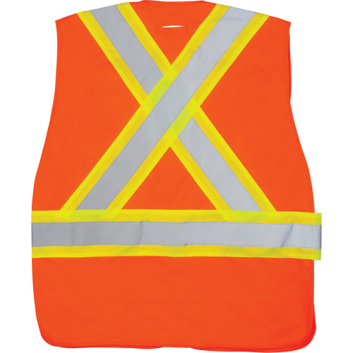 CSA-Compliant High-Visibility Surveyor Vest, High Visibility Orange, Large, Polyester NRZ Safety Inc.