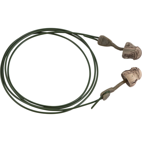 Glide&reg; Camo Foam No-Roll Twist-In Earplugs, Bulk - Box, Corded NRZ Safety Inc.
