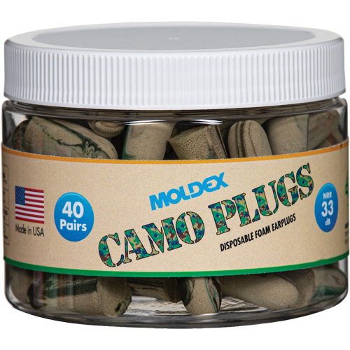 Camo Earplugs, Bulk - Canister NRZ Safety Inc.