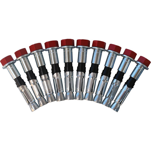 Jeu de boulons de rechange pour ancrages &agrave; anneau en D pour b&eacute;ton, Boulonn&eacute;, Usage Permanent/Temporaire NRZ Safety Inc.