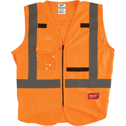 Veste de s&eacute;curit&eacute;, Orange haute visibilit&eacute;, 4T-Grand/5T-Grand NRZ Safety Inc.