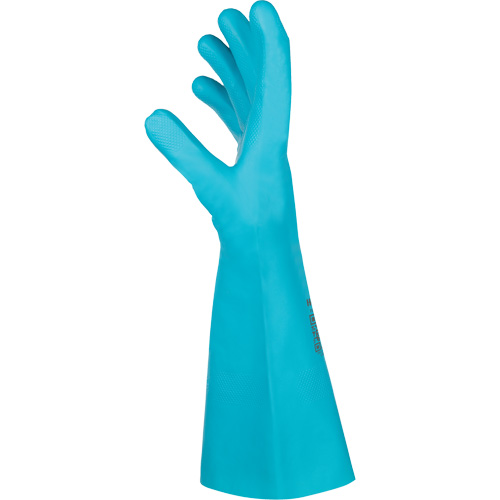 Flextril Chemical Gloves, Size 7, 12.5" L, Nitrile, Nylon Inner Lining NRZ Safety Inc.