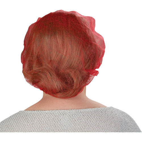 Bouffant Caps, Polypropylene, 21", Red NRZ Safety Inc.