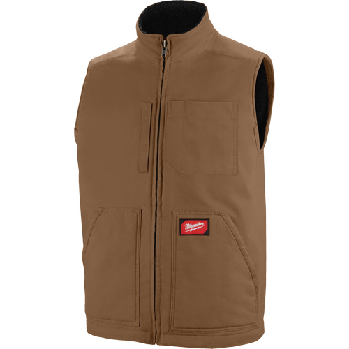 Veste doubl&eacute;e en sherpa ultra-r&eacute;sistante, Hommes, Petit, Brun NRZ Safety Inc.
