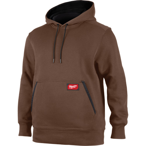 Midweight Pullover Hoodie, Men's, Small, Brown NRZ Safety Inc.