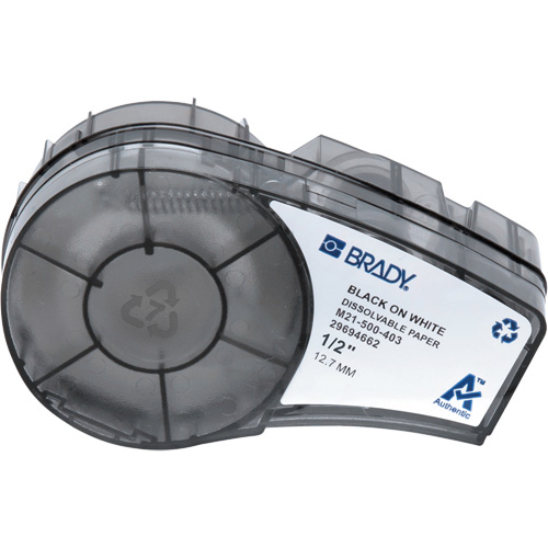 Water Soluble Labels with Ribbon, Black NRZ Safety Inc.