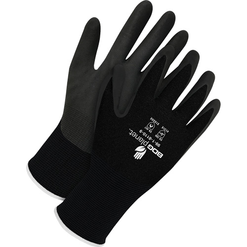 Gants enduits BDG Planet, 2T-petit/5, R&ecirc;vetement Mousse de nitrile, Calibre 15, Enveloppe en Nylon/Spand NRZ Safety Inc.