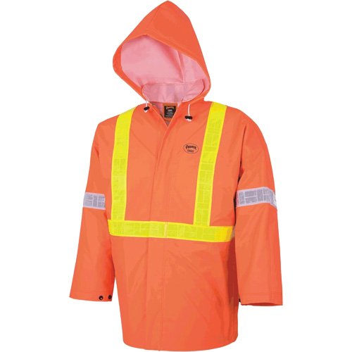 R85 Ensemble imperm&eacute;able de s&eacute;curit&eacute; 3 pi&egrave;ces ignifuge Element FR, PVC, Petit, Orange haute visibilit&eacute; NRZ Safety Inc.