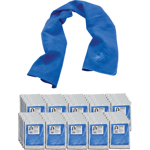 Serviette de refroidissement par &eacute;vaporation Chill-Its 6602, Bleu NRZ Safety Inc.
