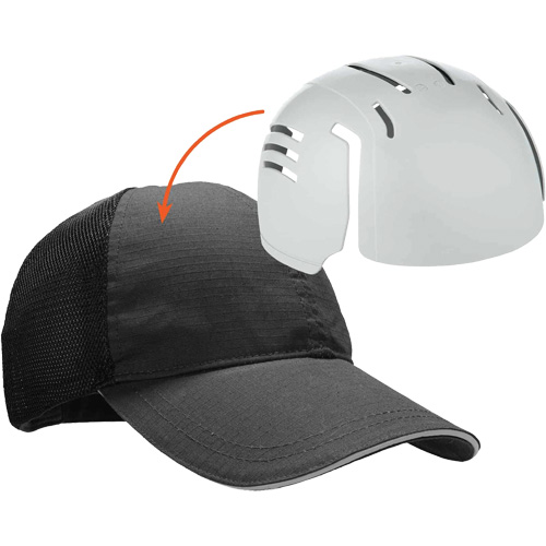 Skullerz 8946 Standard Baseball Cap with Bump Cap Insert, Black NRZ Safety Inc.
