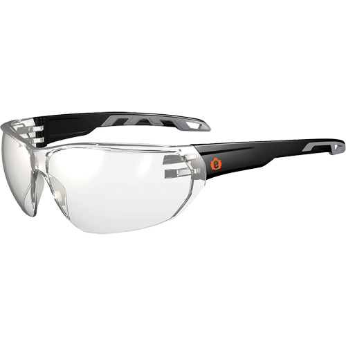 Lunettes de s&eacute;curit&eacute; sans monture Skullerz VALI, Lentille Int&eacute;rieur/ext&eacute;rieur, Anti-&eacute;gratignures, ANSI Z87+/R&eacute;pond ou surpasse la norme CSA Z94.3 NRZ Safety Inc.