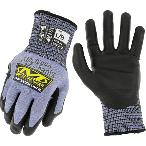 Speedknit S2EC33 Cut-Resistant Gloves, Size Small/7, 18 Gauge, Urethane Coated, HPPE/Tungsten Shell, ASTM ANSI Level A5/EN 388 Level D NRZ Safety Inc.