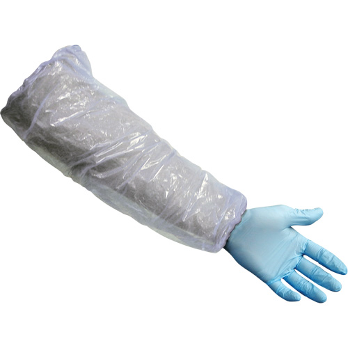 Sleeves, 16" long, Polyethylene, White NRZ Safety Inc.
