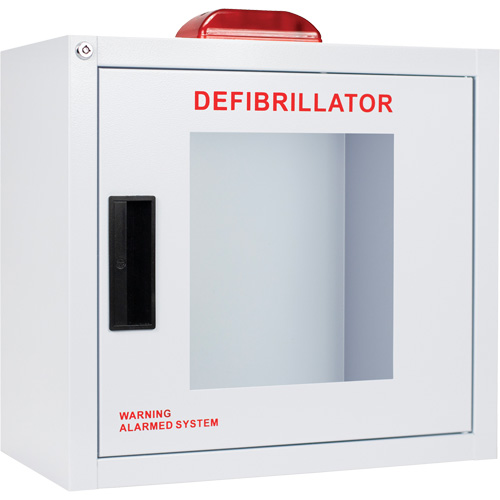 Standard Large AED Cabinet with Alarm & Strobe, Zoll AED Plus&reg;/Zoll AED 3/Cardio-Science/Physio-Control For, Non-Medical NRZ Safety Inc.