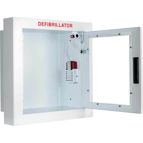 Semi-Recessed Large Cabinet with Alarm, Zoll AED Plus&reg;/Zoll AED 3/Cardio-Science/Physio-Control For, Non-Medical NRZ Safety Inc.