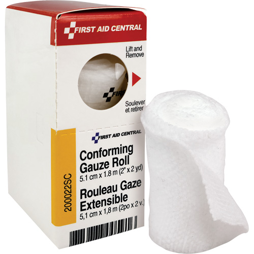 Recharge de bandage en gaze &eacute;tirable et conforme SmartCompliance, Rouleau, 6' lo x 2" la, St&eacute;rile, Dispositif m&eacute;dical Classe 1 NRZ Safety Inc.