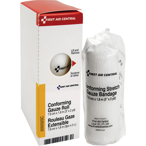 SmartCompliance&reg; Refill Conforming Stretch Gauze Bandage, Roll, 6' L x 3" W, Sterile, Medical Device Class 1 NRZ Safety Inc.