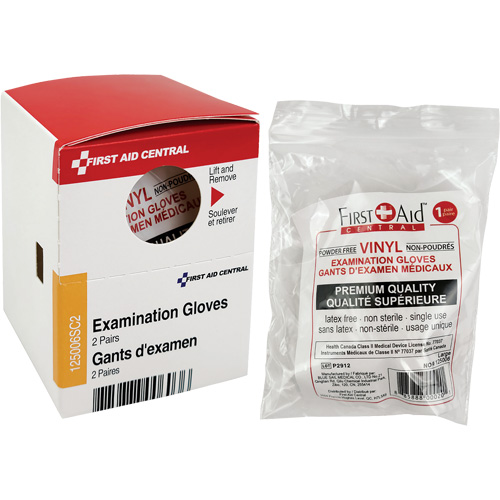 Recharge de gants d'examen SmartCompliance, Vinyle, Sans poudre, Transparent, Classe 2 NRZ Safety Inc.