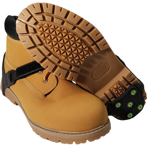 Icetred Heel Traction Device, Rubber/Tungsten Carbide, Stud Traction, One Size NRZ Safety Inc.