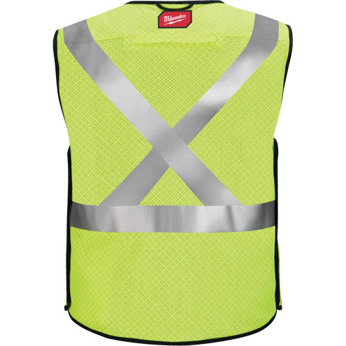 Gilet de s&eacute;curit&eacute; &agrave; maille d&eacute;tachable, Noir/Jaune lime haute visibilit&eacute;, Moyen/Petit NRZ Safety Inc.