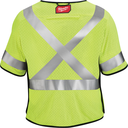 Gilet de s&eacute;curit&eacute; &agrave; maille d&eacute;tachable, Noir/Jaune lime haute visibilit&eacute;, Moyen/Petit NRZ Safety Inc.