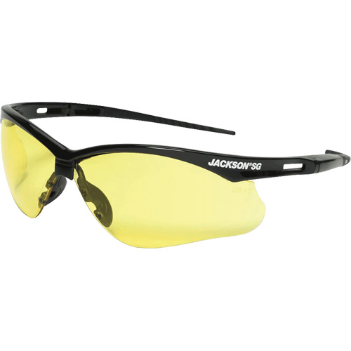 Safety Glasses, Amber Lens, Anti-Scratch, ANSI Z87+/Meets/Exceeds CSA Z94.3 NRZ Safety Inc.
