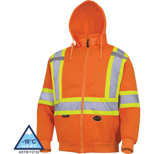 6924 Chandail &agrave; capuche, Petit, Orange haute visibilit&eacute; NRZ Safety Inc.