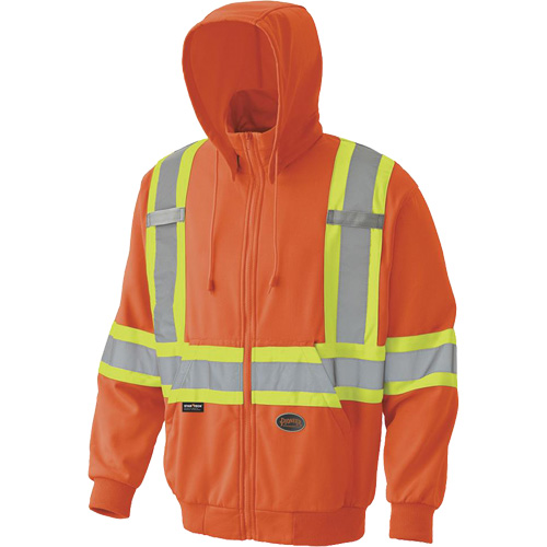 6940 Zip Style Hoodie, Small, High Visibility Orange NRZ Safety Inc.