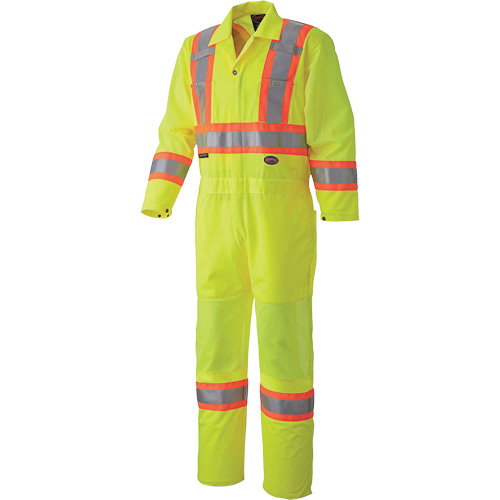 5999A Traffic Safety Coveralls, X-Small, High Visibility Lime-Yellow NRZ Safety Inc.