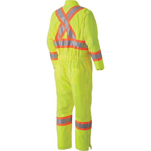 5999A Traffic Safety Coveralls, X-Small, High Visibility Lime-Yellow NRZ Safety Inc.