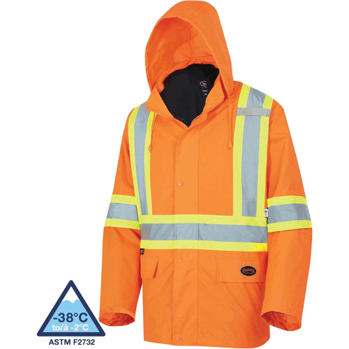 5632 Manteau 3 en 1 The Rock, Orange haute visibilit&eacute;, T-petit NRZ Safety Inc.