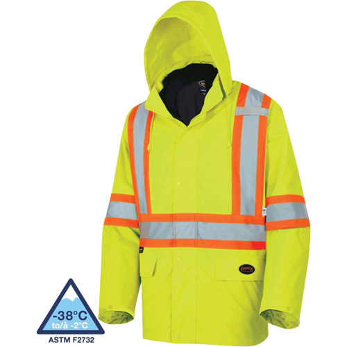 5633 Manteau 3 en 1 The Rock, Jaune lime haute visibilit&eacute;, T-petit NRZ Safety Inc.