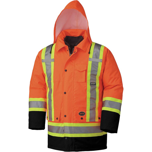 5020BB Manteau de s&eacute;curit&eacute; 7 en 1 imperm&eacute;able, Orange haute visibilit&eacute;, 2T-Grand NRZ Safety Inc.