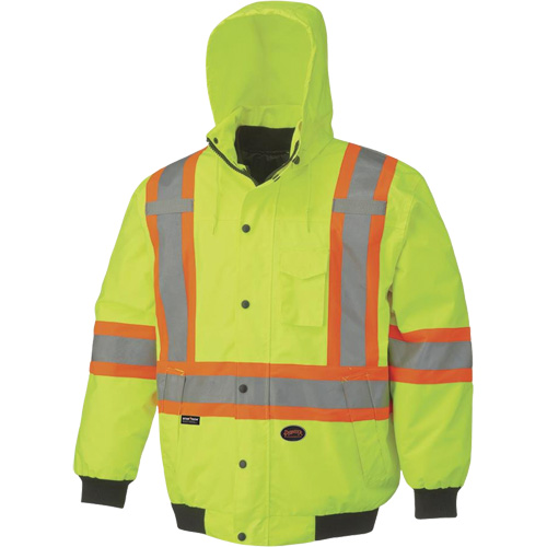 5023 Veste aviateur imperm&eacute;able 7 en 1, Polyester, Jaune lime haute visibilit&eacute;, Petit NRZ Safety Inc.