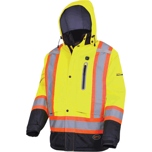 5408 Veste imperm&eacute;able &agrave; isolation thermique, Hommes, Petit, Jaune lime haute visibilit&eacute; NRZ Safety Inc.