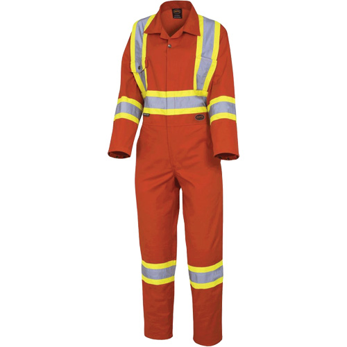 5514W Women's Safety Coveralls, X-Small, High Visibility Orange NRZ Safety Inc.