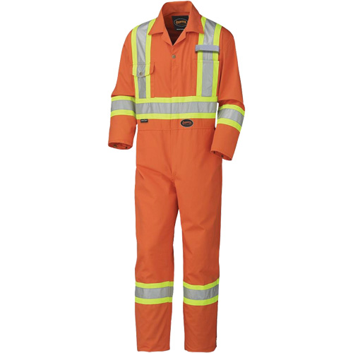 5513 Industrial Wash Coveralls, 36, High Visibility Orange NRZ Safety Inc.