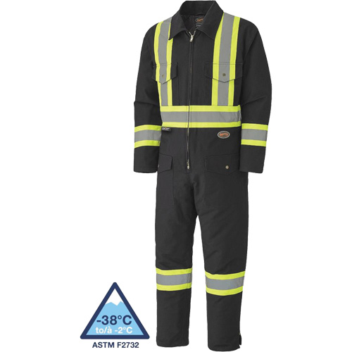 5539BKA Quilted Duck Coveralls, Small, Black NRZ Safety Inc.