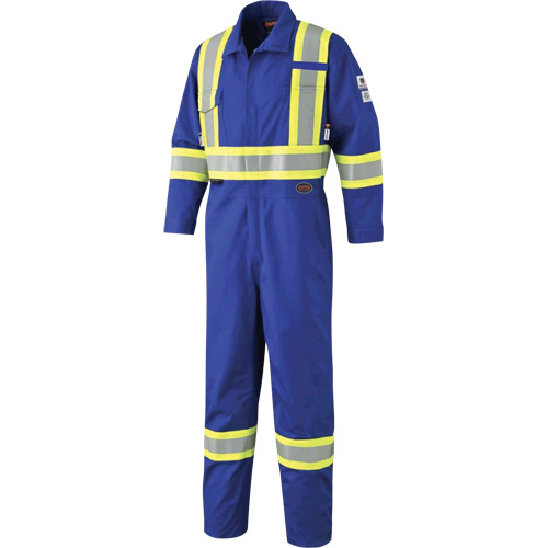 7704 FR-Tech&reg; High-Visibility Coveralls, Size 42, Royal Blue, 10 cal/cm²/9.7 cal/cm² NRZ Safety Inc.