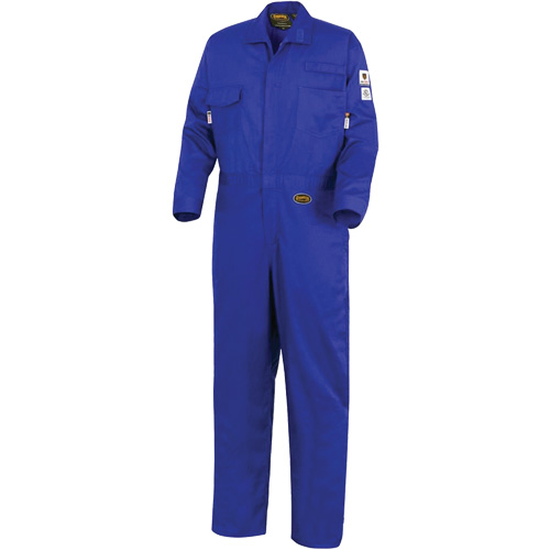 7779 FR-Tech&reg; 88/12 Arc Rated Flame Resistant Coveralls, Size 48, Royal Blue NRZ Safety Inc.
