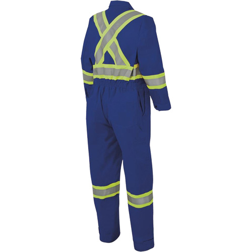 7706 Combinaison ignifuge FR-Tech avec fermetures &agrave; glissi&egrave;re aux jambes, Taille 36, Bleu royal, 9,7 cal/cm² NRZ Safety Inc.
