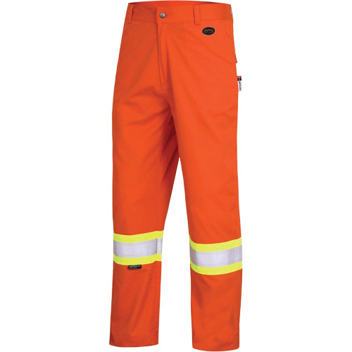 7763 Pantalon de s&eacute;curit&eacute; haute visibilit&eacute; r&eacute;sistant aux arcs &eacute;lectriques FR-Tech 88/12, 34, x 34, Orange haute visibilit&eacute;, 9,7 cal/cm² NRZ Safety Inc.